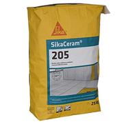 SIKA - Mortier colle carrelage C2-ET - SikaCeram 205 - Gris - 25kg | Mortier-colle carrelage intérieur/extérieur - Pour carreaux toutes porosités - Résiste au glissement - Haute adhérence