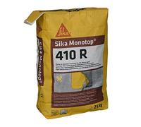SIKA - Mortier de réparation structurale fin, fibré et rapide - sika Monotop 410R Gris - Réparation en faible et forte épaisseur - Adhère parfaitement sur la plupart des supports - 25kg