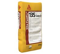 SIKA - Mortier pour jointoiement de pavés extérieur - Sika FastFix 135 Color D Gris - Bonne adhérence sur pavés, pierres naturelles et produits à base de liant hydraulique - Fissuration réduite - 25kg