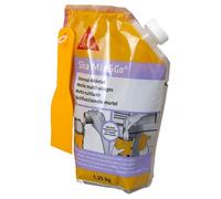 SIKA - Mortier multi-usages prêt à mélanger - Sika Mix & Go Gris - Réparation seuil, épaufrure, linteau et rebouchage fissures - Intérieur et extérieur - 1,25kg