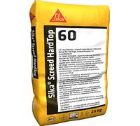 SIKA - Mortier pour Chape à durcissement Rapide - SikaScreed Hardtop 60 Gris - en sol intérieur pour des épaisseurs de 8 à 80 mm- Egalisation de sol très résistante aux sollicitations - 25kg