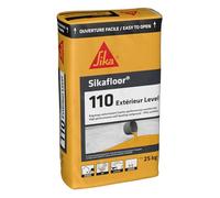 SIKA - Autonivelant pour sol intérieur et extérieur - Sikafloor 110 Extérieur Level Gris Clair - Mortier de nivellement, nivellement et chape inégale ou dalle béton, épaisseur 5 à 20 m - 25 kg
