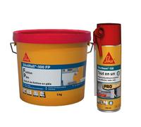SIKA - Mousse expansive polyuréthane - Usage tous sens - Expansion 20L - 250ml - Blanc + Enduit de lissage et finition en pâte - Prêt à l'emploi - Pour murs intérieurs - Sec au toucher en 1h - 5kg