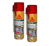 SIKA - Mousse polyuréthane expansive - Sika Boom 128 - Calfeutrer - Isoler - Caler - Int/Ext - Usage tous sens - Réutilisable - Multisupports - Facile à découper - Expansion 11L - Blanc - 250ml