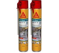SIKA - Mousse polyuréthane expansive - Sika Boom 128 - Calfeutrer - Isoler - Caler - Int/Ext - Usage tous sens - Réutilisable - Multisupports - Facile à découper - Expansion 34L - Blanc - 750ml
