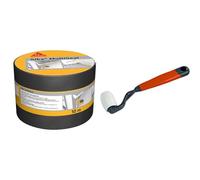 SIKA multiseal gris, Aluminium, Gris-vert, 100 mm x 10 m & NESPOLI Roulette de colleur polyamide