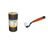 SIKA Multiseal Gris-vert (RAL 7009), Bande d'étanchéité autocollante résistante à la déchirure, aux intempéries, multi-supports, 300mm x 10m & NESPOLI Roulette de colleur polyamide