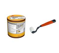 SIKA Multiseal Terre cuite, Bande d'étanchéité autocollante résistante à la déchirure, aux intempéries, multi-supports, 150mm x 10m & NESPOLI Roulette de colleur polyamide