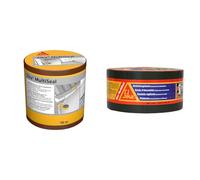 SIKA Multiseal Terre cuite, Bande d'étanchéité autocollante résistante à la déchirure & Bande d'étanchéité autocollante résistante à la déchirure, Aluminium, Gris, 75 mm x 10 m