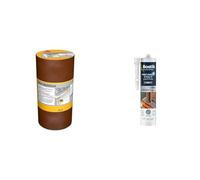 SIKA Multiseal Terre Cuite, Bande d'étanchéité autocollante résistante à la déchirure & Bostik Mastic d’Étanchéité Joint Parfait Toit et Gouttière - Tous Matériaux - Extérieur