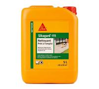 SIKA - Nettoyant dégraissant - Sikagard 111 - Prêt à l’emploi - Nettoyage façade, toiture et sols - Élimine suies, graisses et noirs de pollution - Action rapide sans solvant acide ni chlore - 5L