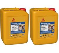 SIKA - Protection hydrofuge façade/mur/toiture et sol - Sikagard 240 Protecteur Tout en 1 - Intérieur et Extérieur - Prêt à l'emploi - Réduit significativement tâches et encrassement des matériaux- 5L