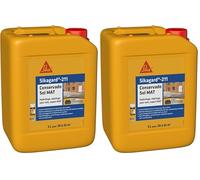 SIKA - Protection Hydrofuge, oléofuge pour sols et durcisseur de surface - Sikagard 211 Conservado Sol Mat - Multisupport - Extérieur - Effet perlant - Prêt à l'emploi -Pour 20 à 25m2-5L (Lot de 2)
