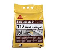 SIKA - Réparation de béton - Sika MonoTop 112 Multiuse Repair - Adapté à la réparation d'éléments en béton - Bonne adhérence sur de nombreux support - 5kg
