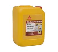 SIKA - Résine d’adhérence prête à l'emploi - SikaLatex Evolution - 5L | Résine d’accrochage pour mortiers et enduits - Améliore l’adhérence et l’étanchéité - Limite les risques de fissuration