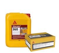 SIKA - Résine d'adhérence et d'étanchéité des mortiers - 3 en 1 - Additif, primaire et produit de cure - 5L + Fibres naturelles bio-sourcés, ultra fines - Pour béton et mortier - 6 doses de 50gr