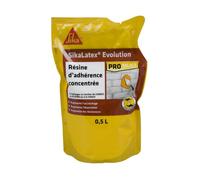 SIKA - Résine d'adhérence - SikaLatex Evolution - Résine d'accrochage pour l'adhérence et l'étanchéité des mortiers et enduits - Prêt à l'emploi - Limite le risque de fissuration - 500ml - Banc