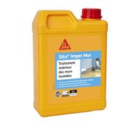 SIKA - Resine pour traitement des murs humides - Sika Imper Mur - Anti-salpêtre, anti-moisissures, anti-humidité pour mur intérieur - Multi-supports - Séchage rapide - 2L