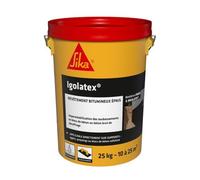 SIKA - Revêtement bitumineux pour soubassements - Igolatex - Noir - 25kg | Imperméabilisation des soubassements - Protège le béton contre l’humidité et agressions chimiques - Application facile
