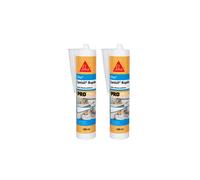 Lot de 2 mastics silicone anti-moisissure SIKA Sanisil Rapide - Transparent - 300ml