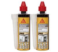 SIKA Scellement chimique rapide pour fixation d'objets lourds, Résine époxy, Ton Pierre, 165 ml (Lot de 2)