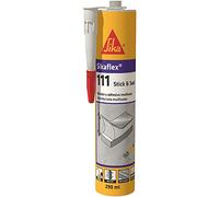 Sika - Sikaflex-111 Stick & Seal, Blanc - Scellant et adhésif flexible polyvalent - Pour usage intérieur et extérieur - Cartouches de 290 ml