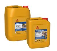 SIKA Sikagard 210 Protecteur Sol Mat, Hydrofuge, Imperméabilisant effet mat pour sols, éàL, Incolore & Sikagard 240 Protecteur Tout en 1, Protection hydrofuge façade, mur, toiture et sol, 5L