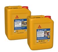 Sika Sikagard 240 Protecteur Tout en 1, Protection hydrofuge façade, mur, toiture et sol, 5L & Sikagard 210 Protecteur Sol Mat, Hydrofuge, Imperméabilisant effet mat pour sols, 5L, Incolore