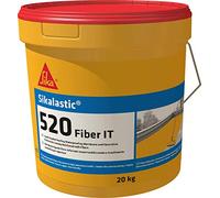 Sika - Sikalastic-520 Fiber IT, gris - Membrane liquide imperméabilisante - Revêtement décoratif élastomère - Résistant aux UV - 20 kg