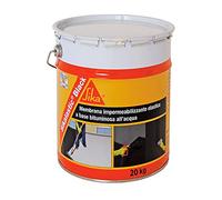 Sika - Sikalastic Black, Noir - Membrane d'étanchéité bitumineuse - Résistant aux intempéries et à la stagnation de l'eau - Étain de 20 kg