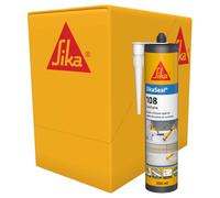 SIKA - Silicone sanitaire - SikaSeal 108 Sanitaire, Blanc - Mastic Cuisine & Salle de Bain Anti-Moisissures - Joints longue durabilité sur multi-supports - Carton de 12 cartouches de 300ml