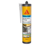 SIKA - Silicone - SikaSeal-180 Salle de Bain & Carrelage - Blanc - 300 ml | Mastic silicone sanitaire - Réalisation de joints - Pièces humides - Salle de bain et Carrelage