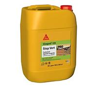 SIKA - Traitement Algicide et Fongicide - Sikagard 120 Stop Vert - 20L | Nettoyant désincrustant - Prêt à l'emploi - Elimine algues, lichens - Mur, Toiture, Terrasse, Façade, Dallage - 140 à 200m²