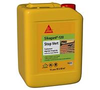 SIKA - Traitement Algicide et Fongicide - Sikagard 120 Stop Vert - 5L | Nettoyant désincrustant - Prêt à l'emploi - Elimine algues, lichens - Mur, Toiture, Terrasse, Façade, Dallage - 35 à 50m²