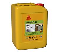 SIKA - Traitement algicide et fongicide - Sikagard 127 Stop Tout en 1 - Désincruste les algues vertes, rouges, lichens, traces noires - Multisupports - Toiture, façade, sol - Prêt à l'emploi - 5L