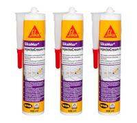 SIKA - Traitement contre les Remontées Capillaires/Remontées d'Humidité dans les Murs - SikaMur InjectoCream 100, Blanc - Intérieur et Extérieur - Anti-moisissures - 300ml (Lot de 3)
