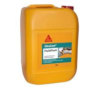 SikaCem Fluidifiant, Superplastifiant pour mortiers et béton, réducteur d'eau, haute durabilité, idéal plancher chauffant, 20L