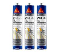 Sikaflex 290 DC PRO Lot de 3 mastics pour bateau Noir 300 ml