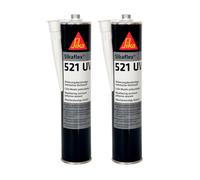 Sikaflex 521 UV, Colle-mastic pour joints d'étanchéité multi-supports, 300ml, Blanc (Lot de 2)