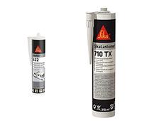 Sikaflex-522, Colle-mastic pour jointoiement de caravanes et camping-cars, Blanc, 300ml (Sikaflex 512 Caravan) & astomer 710 TX, Blanc, Mastic butyle pour joints d’étanchéité et calfeutrement, 310 ml