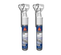 Sikaflex-591, Blanc, Mastic-colle hybride multi-usages spéciale marine, intérieur et extérieur, 70ml (sikaflex 291i) (Lot de 2)