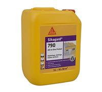 Sikagard 790 All-in-One, Protection hydrofuge tout en 1 intérieur et extérieur pour façade, toiture, terrasse, formule renforcée, 5L = environ 10 à 50m²
