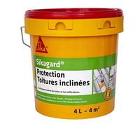 Sikagard Protection Toiture inclinée, Protection contre fuites et infiltrations d'eau, 4L, Terre cuite