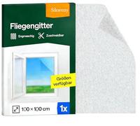 Sikweny Moustiquaire Fenetre Modèle Autocollant 100cm x 100cm Store Moustiquaire Fenetre Tissu Haute Densité Mosquito Net Window Découpable pour Puits de Lumière Fenêtres à Battants