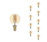 SILAMP Ampoule LED E14 Filament 4W G45 (Pack de 10) - Blanc Chaud 2300K - 3500K