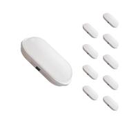 Applique murale LED 20W, ovale, blanche, IP65 - Pack de 10 - Lumière blanche neutre, 4000K - 5500K