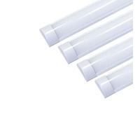 SILAMP Pack de 4 - Réglette LED 60cm 24W - Blanc Neutre 4000K - 5500K