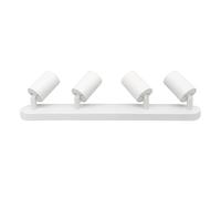 SILAMP Plafonnier 4 Spots Orientables Alu Blanc pour Ampoule GU10