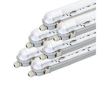 SILAMP Réglette étanche 150 cm pour 1 Tube LED T8 IP65 (Boitier vide) (Pack de 6)