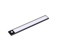 SILAMP Réglette LED Rechargeable USB 60cm 2,5W Noire avec Détecteur de mouvement - Blanc Neutre 4000K - 5500K